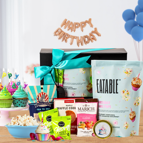 birthday gift box with background
