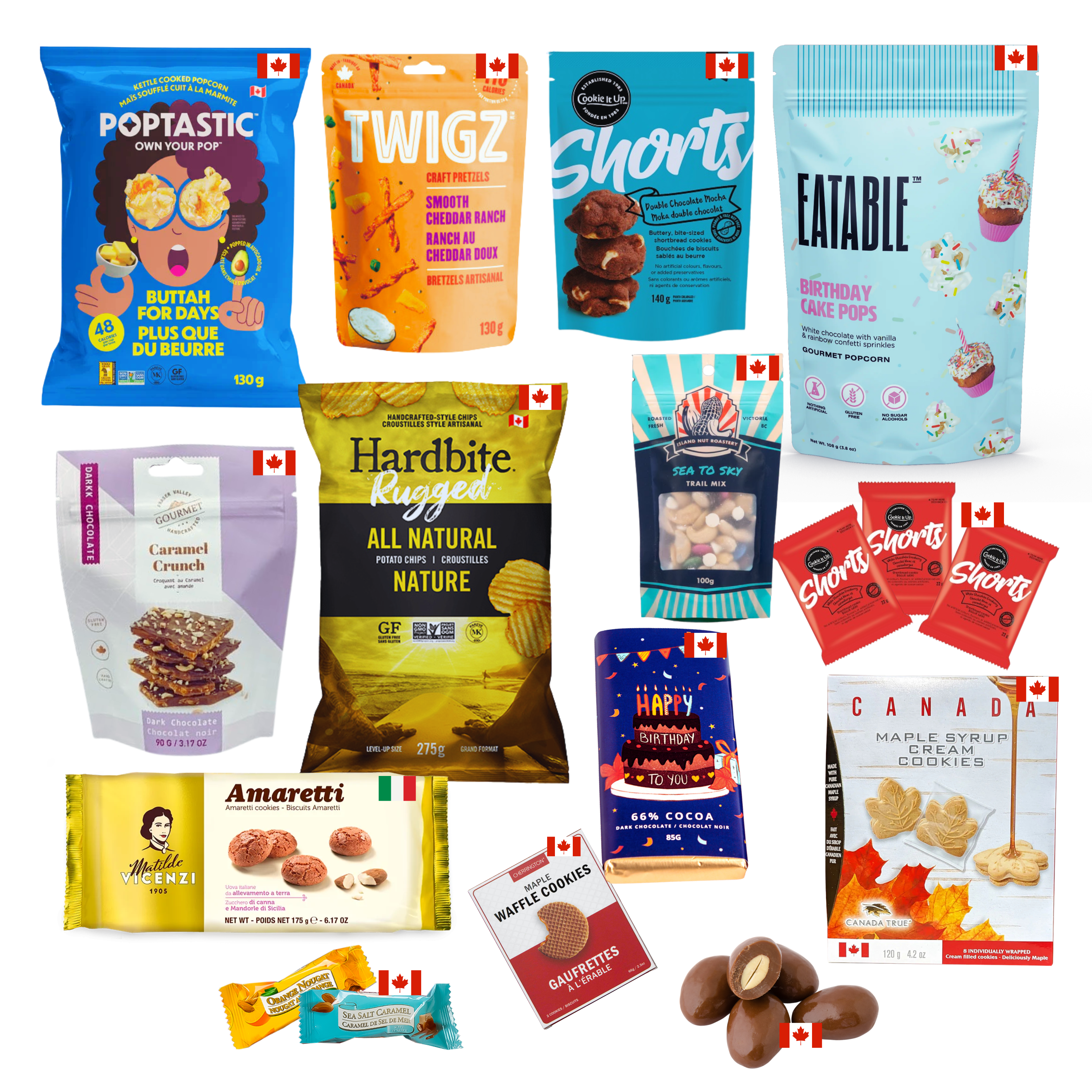 Canadian birthday gift basket