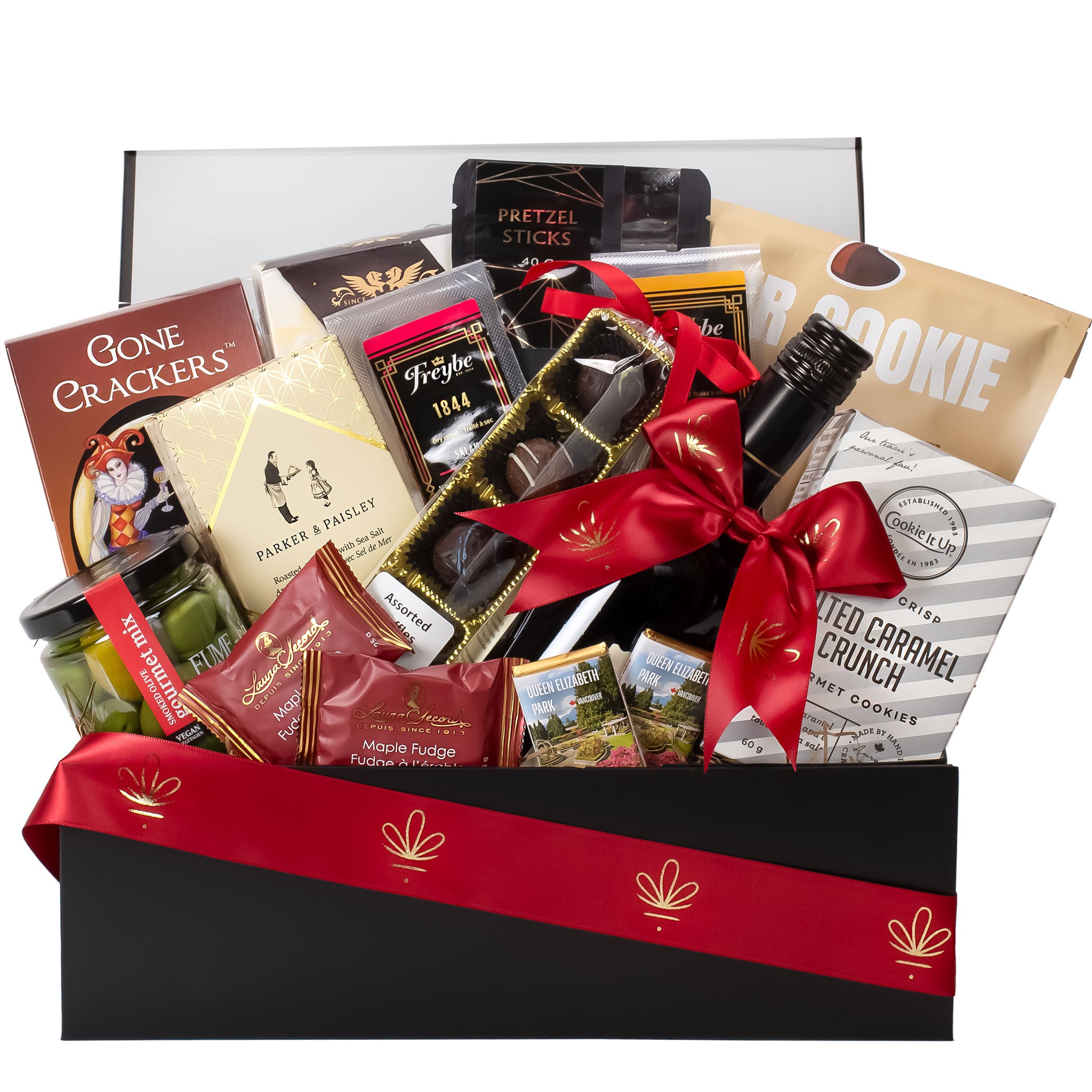Gourmet wine and cheese Bon Vivant gift box