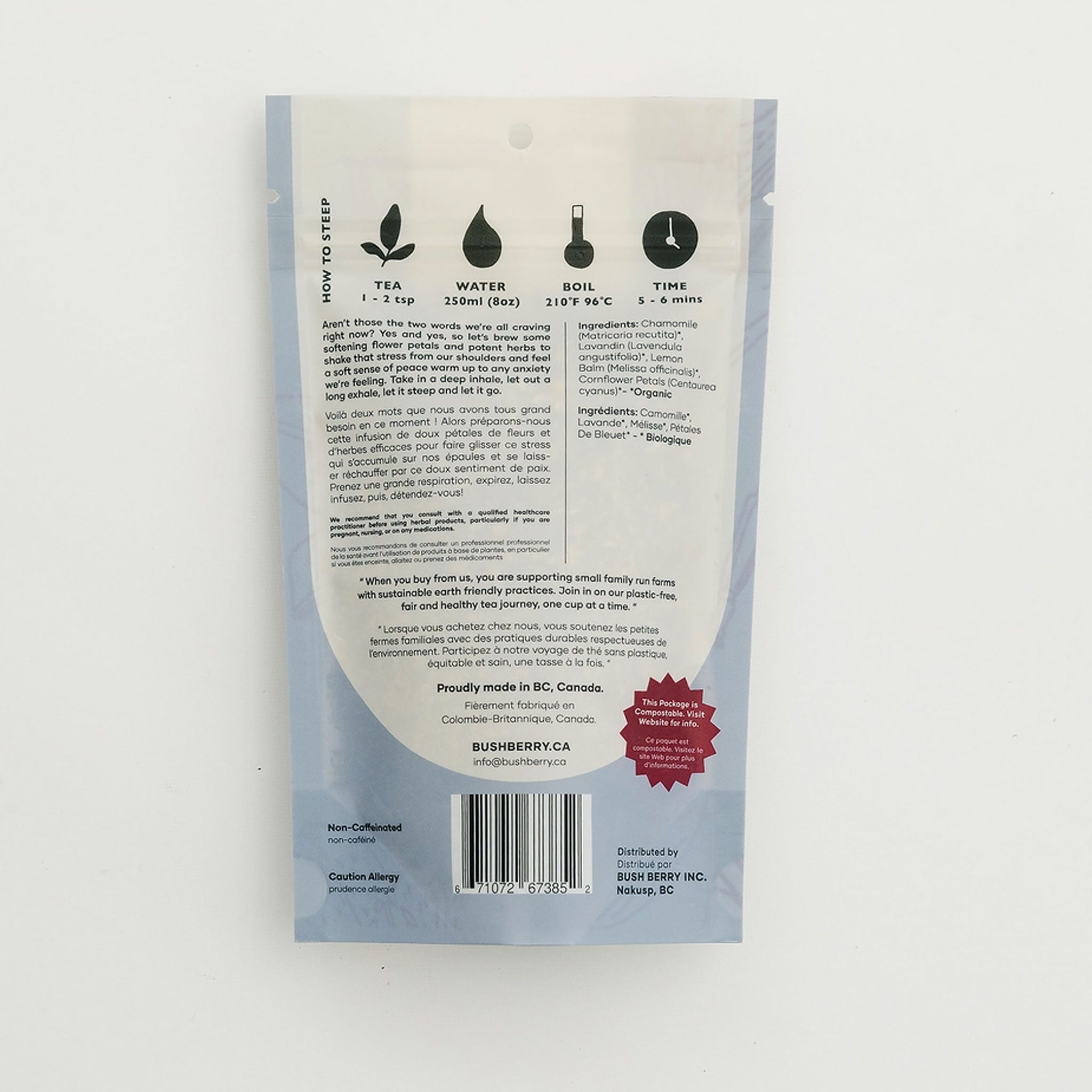 herbal tea made in British Columbia