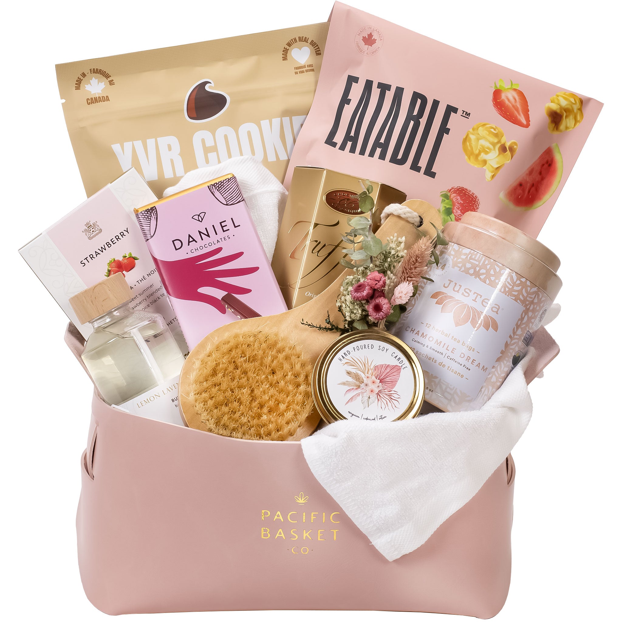 Calm spa gift basket