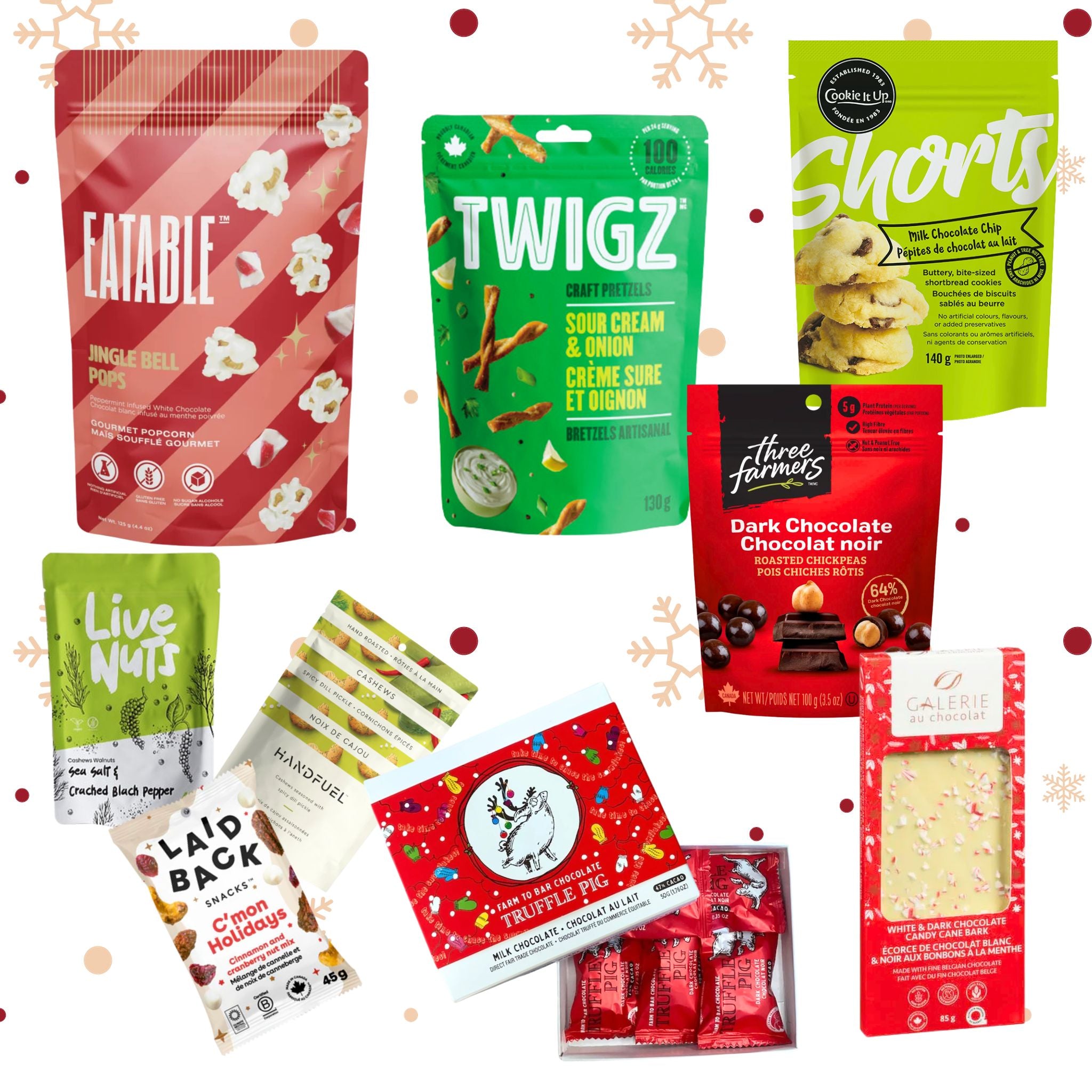 Canadian snack collection gift box made in Vancouver, BC