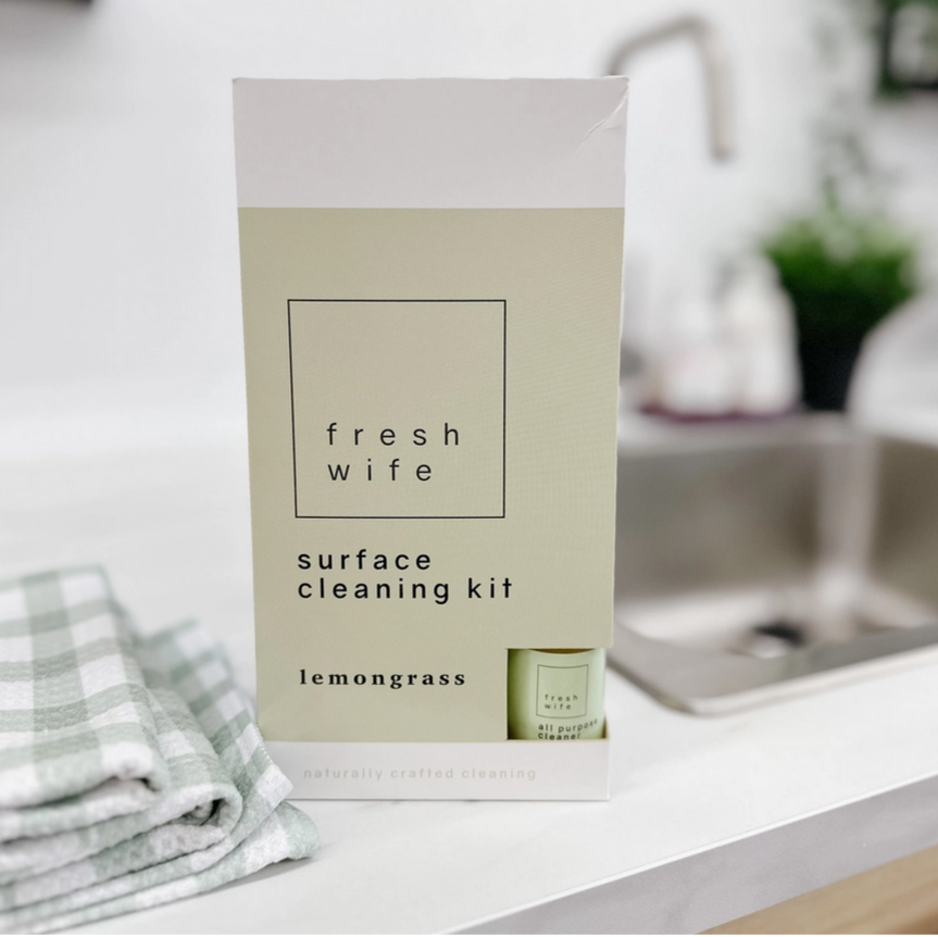 Lemongrass surface cleaning kit