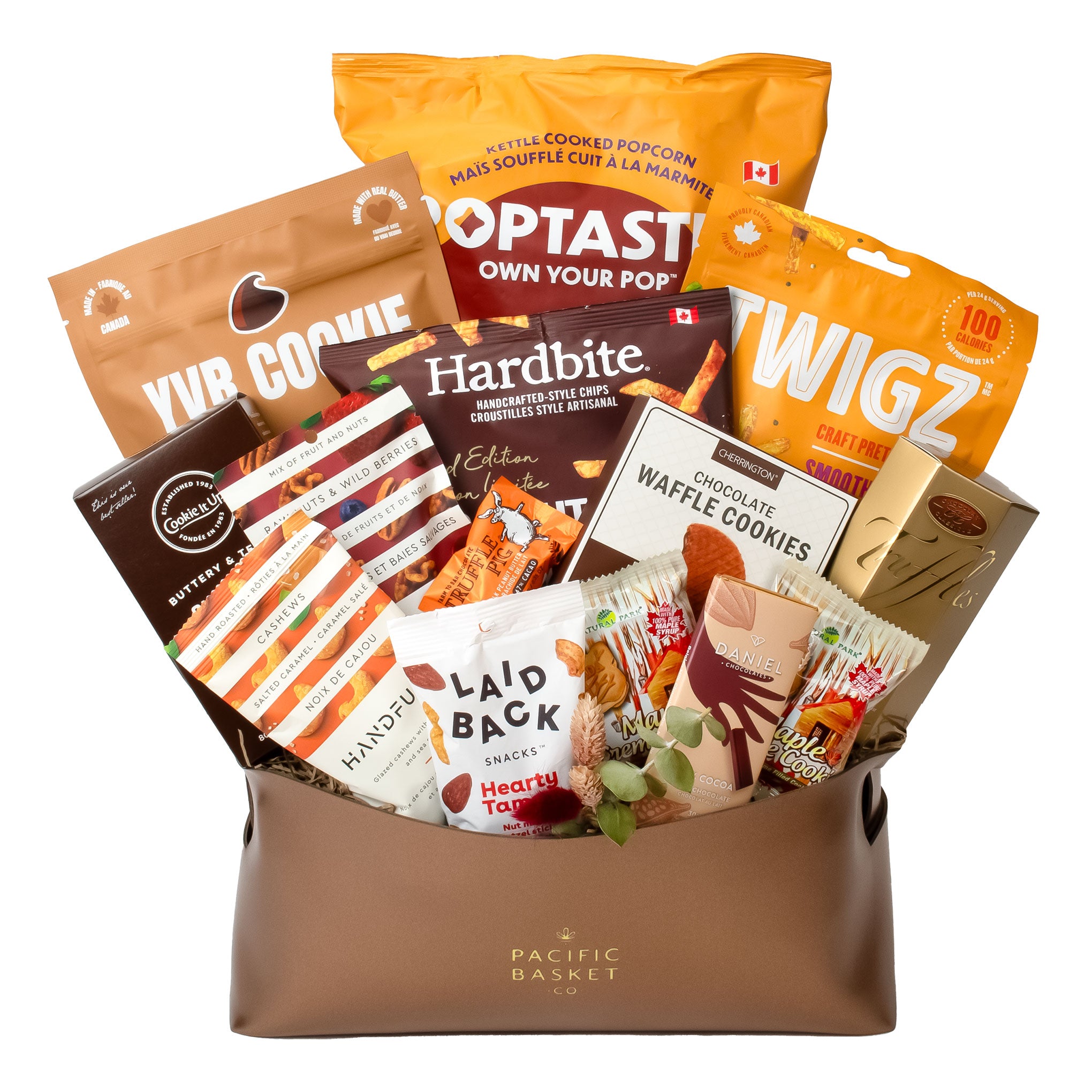 Fall gift basket with local Canadian gourmet products