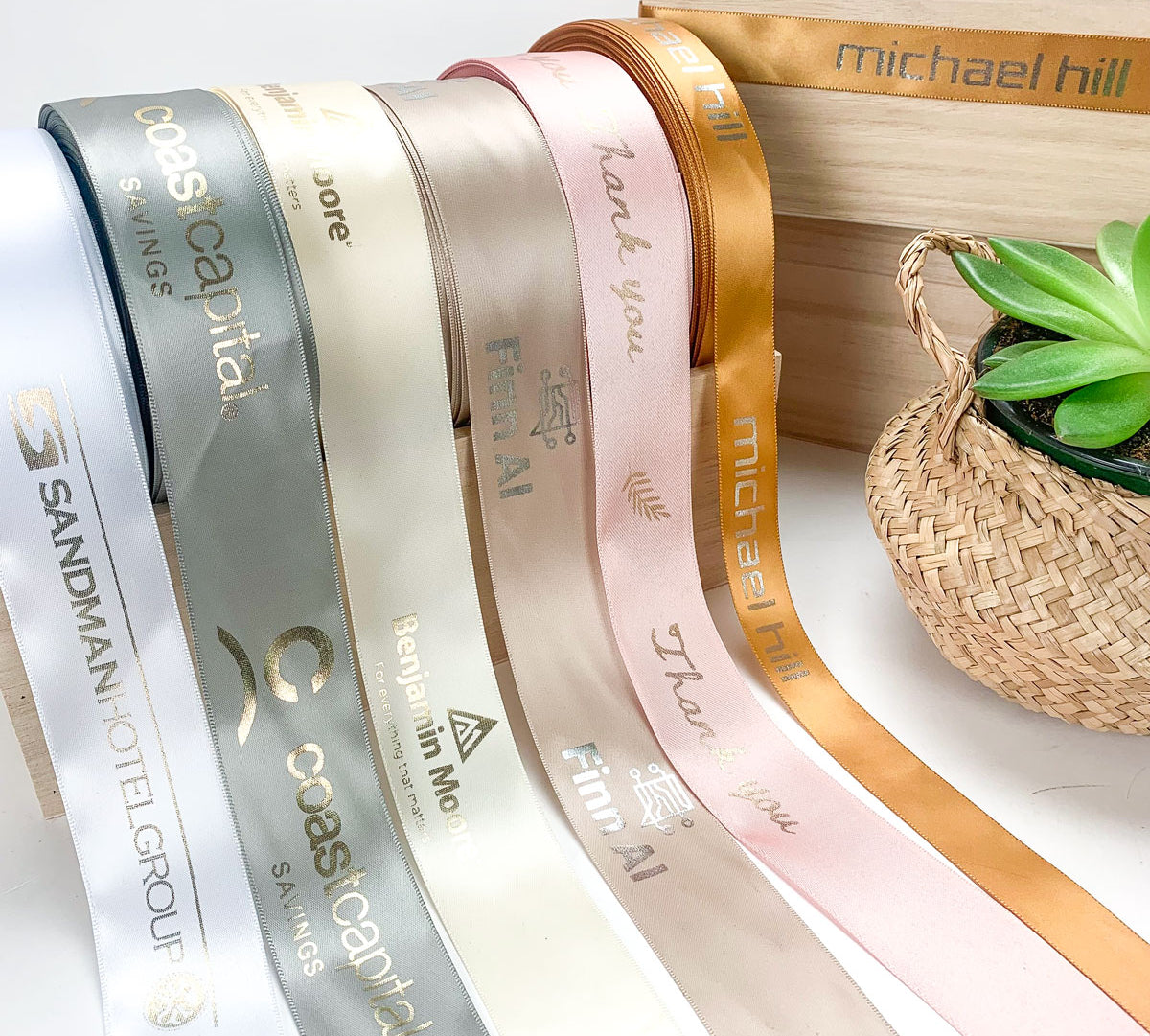 Personalized ribbon with logo