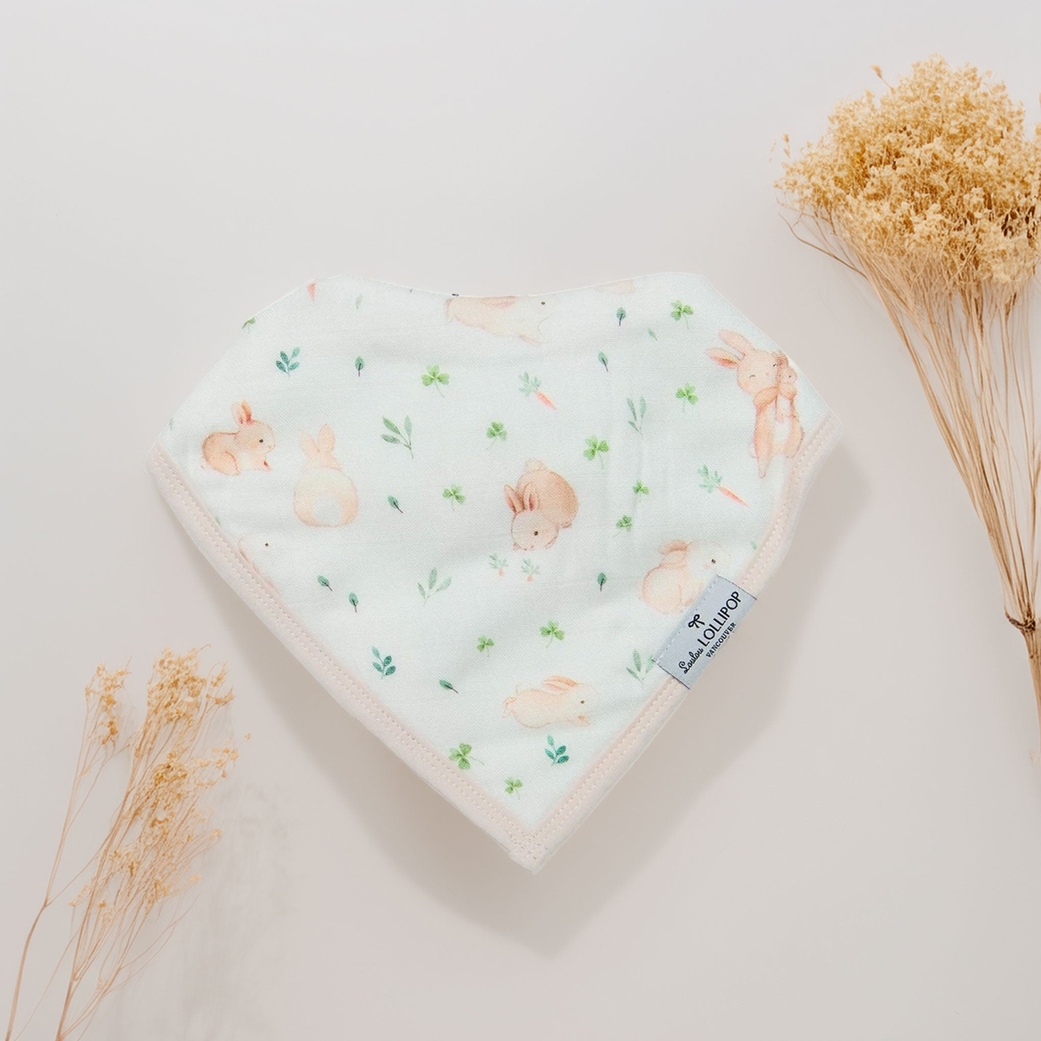 bunny bandana bib by Loulou Lollipop