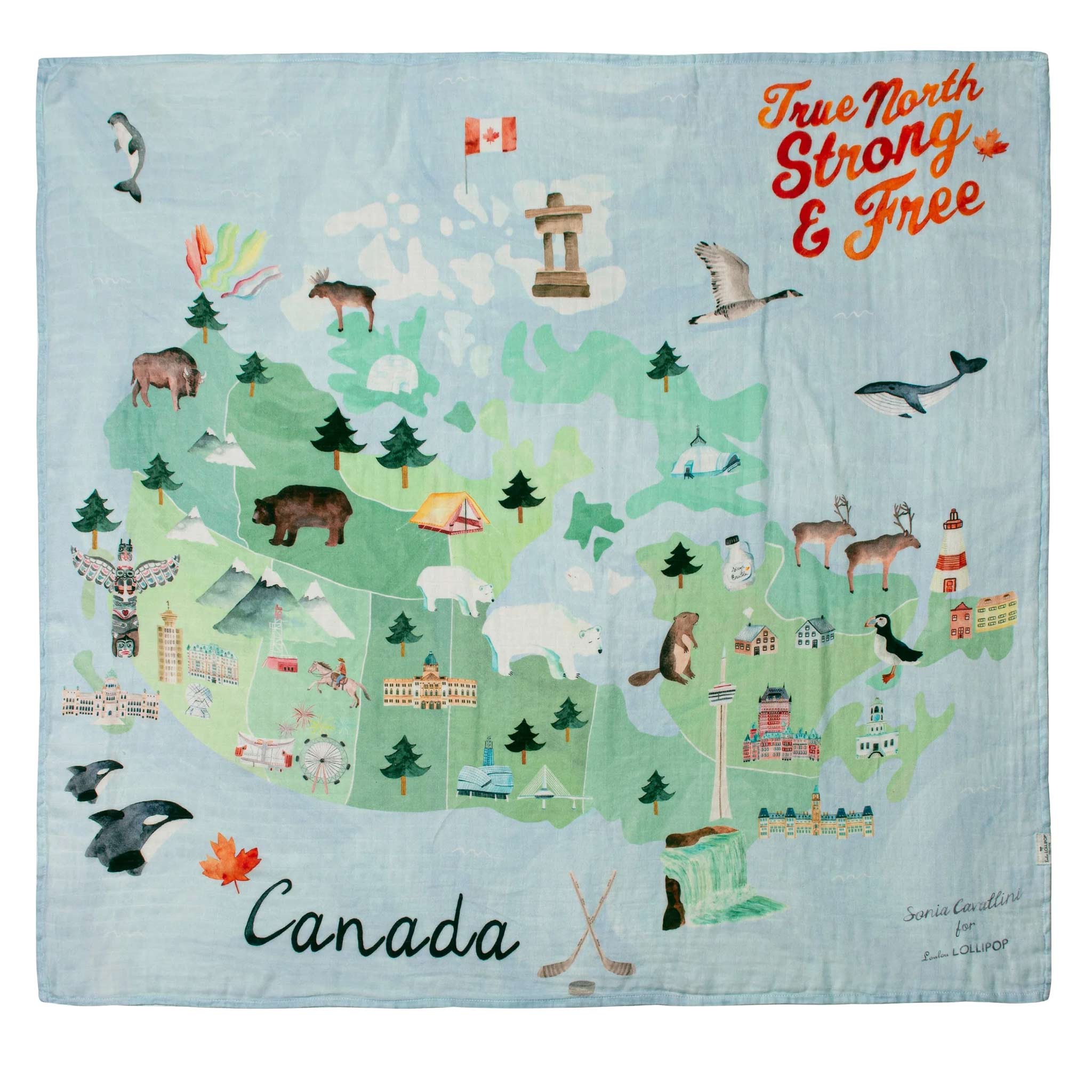 Canada baby swaddle blanket