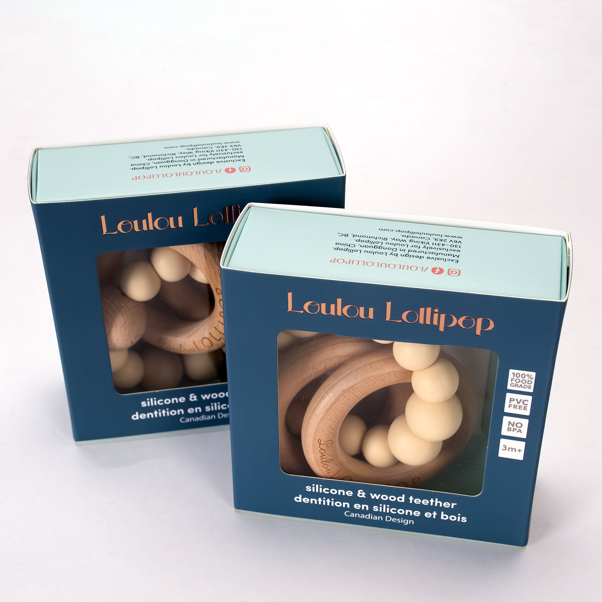 wood baby teether
