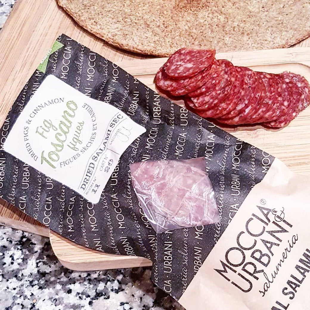Fig Toscano dried salami made in BC