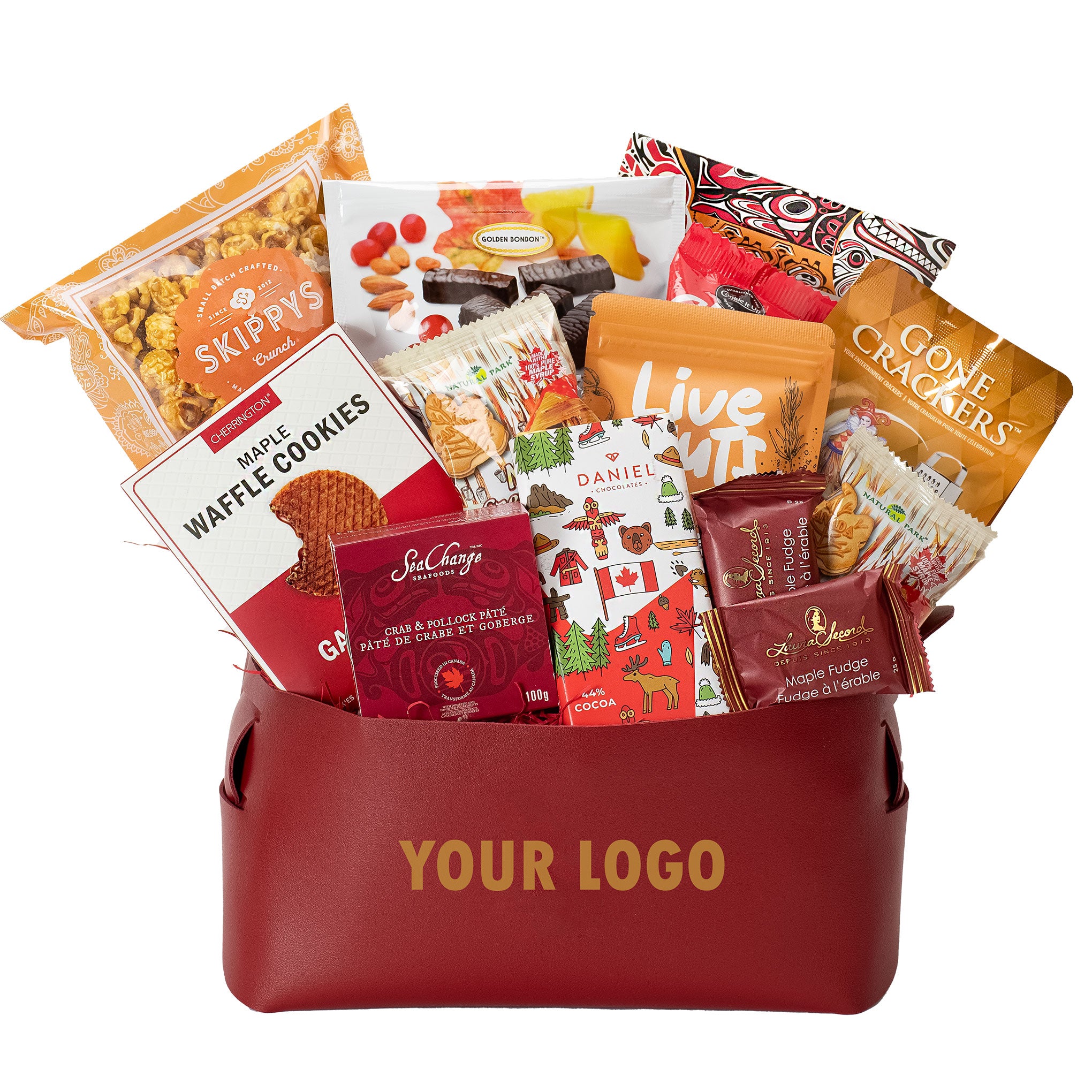 Canadian personalized gift basket