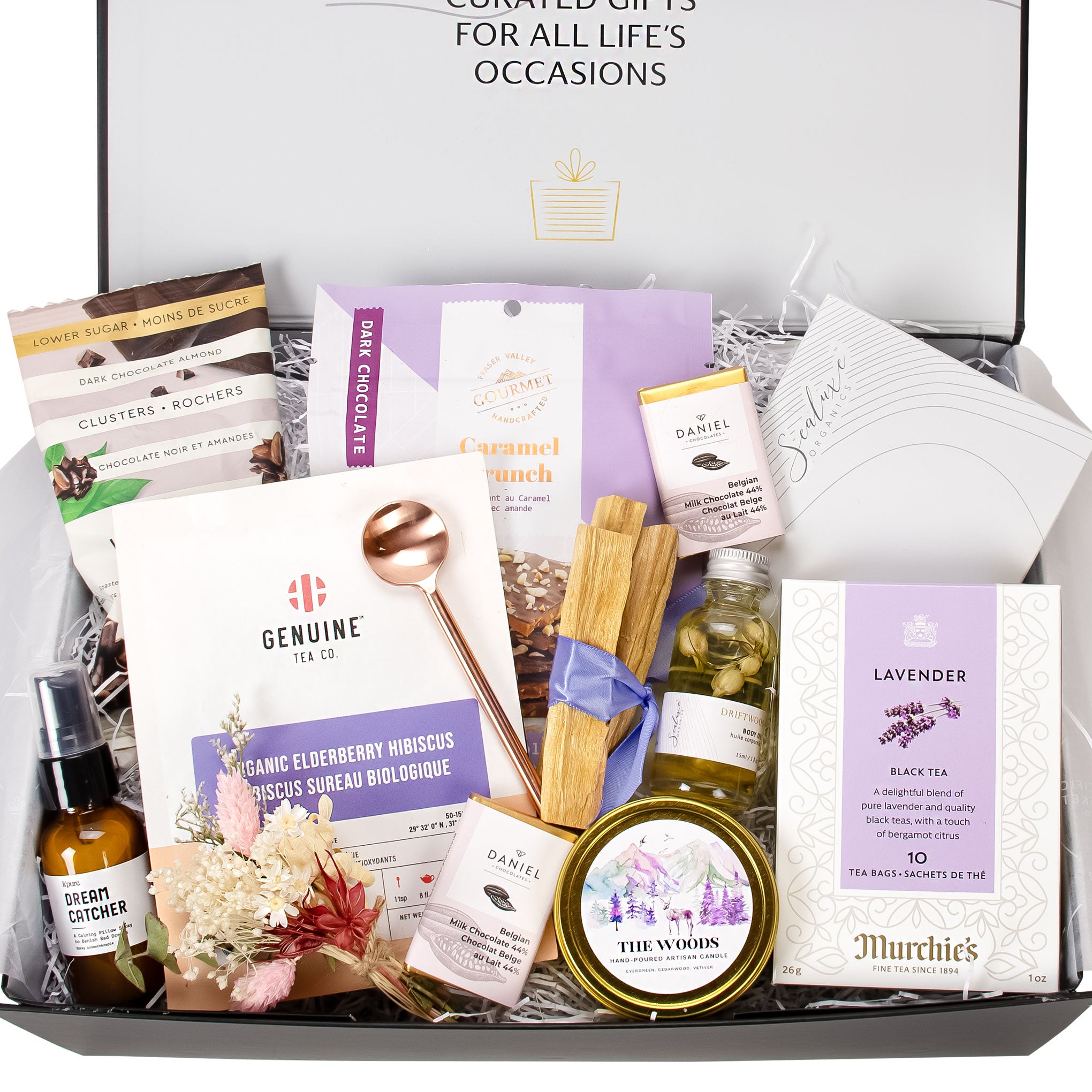 Spring summer gift box lavender