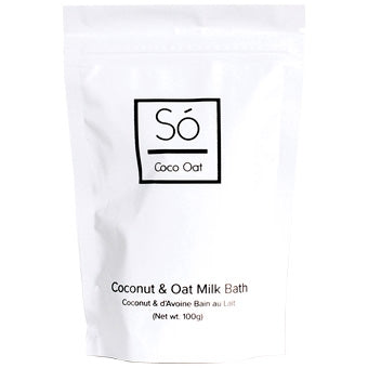 Coconut and oat milk bath