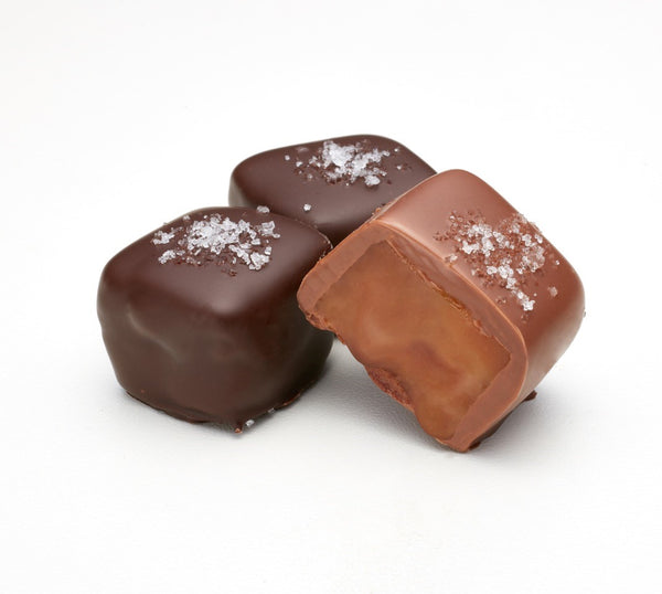 Saxon chocolate covered caramels with sea salt