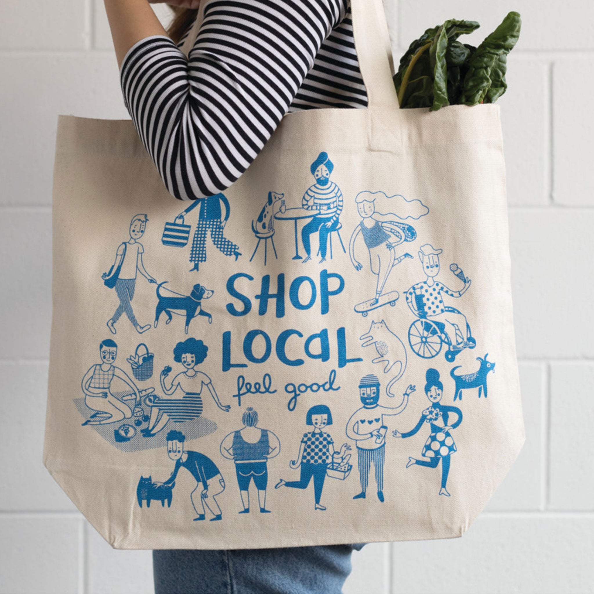 Shop Local market tote bag