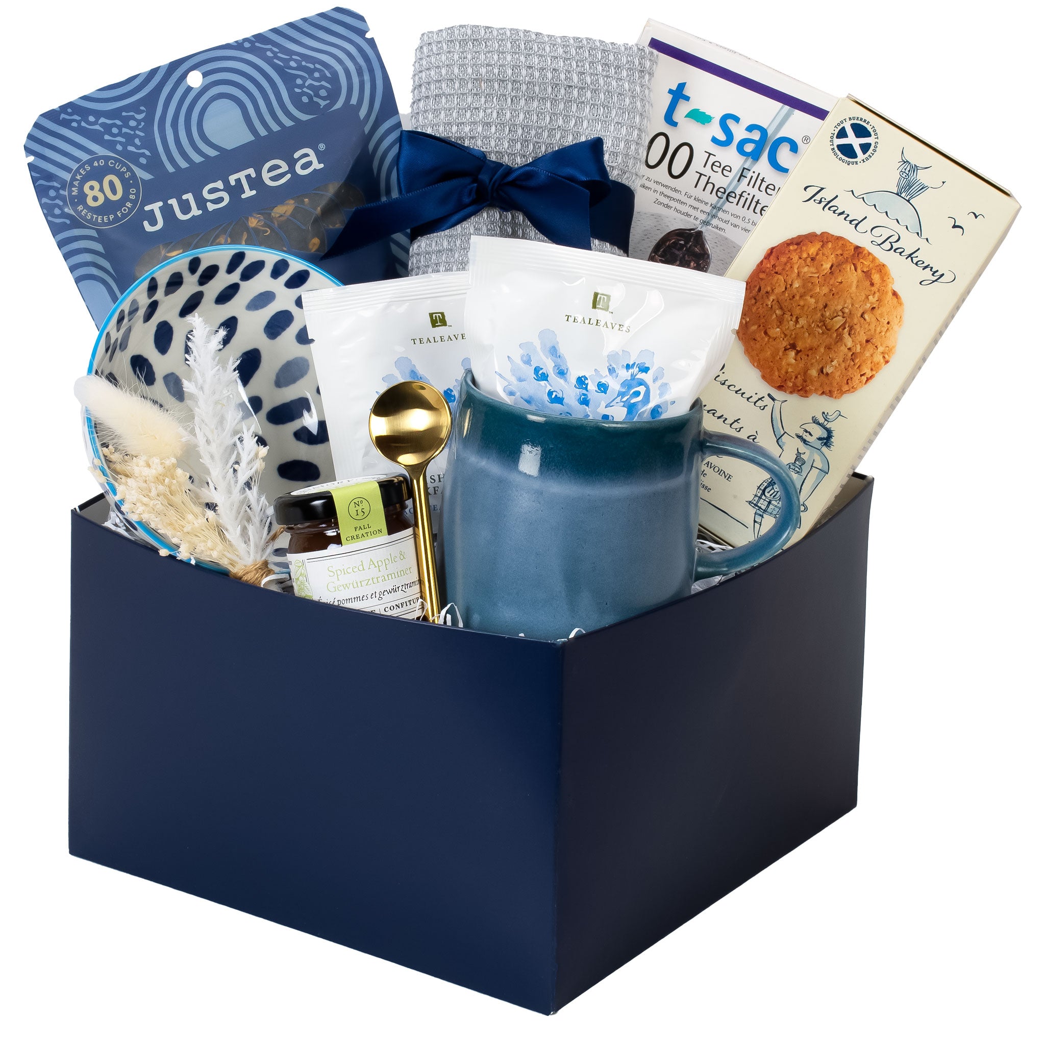 Tea time blue gift box