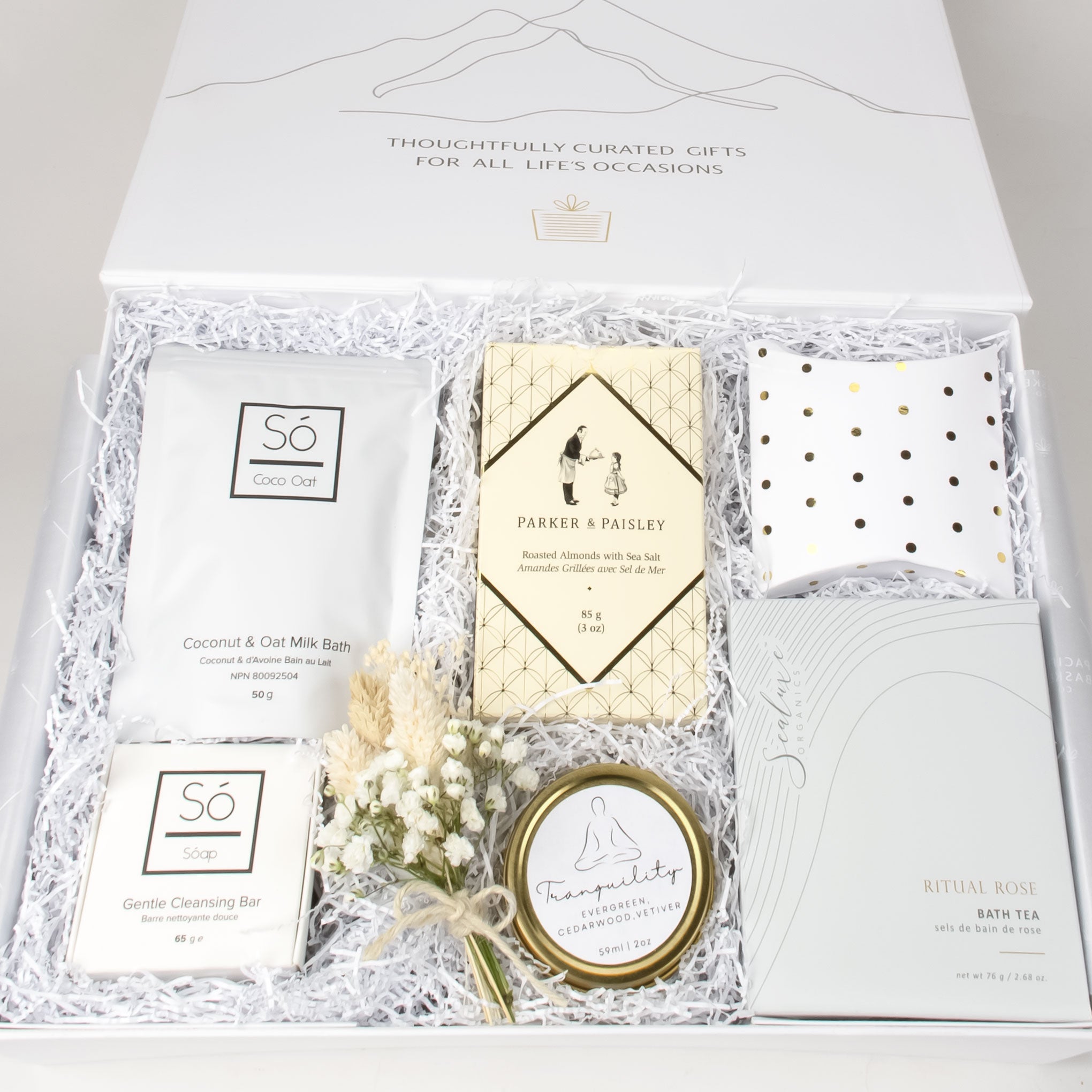 Spa products made in Vancouver gift box