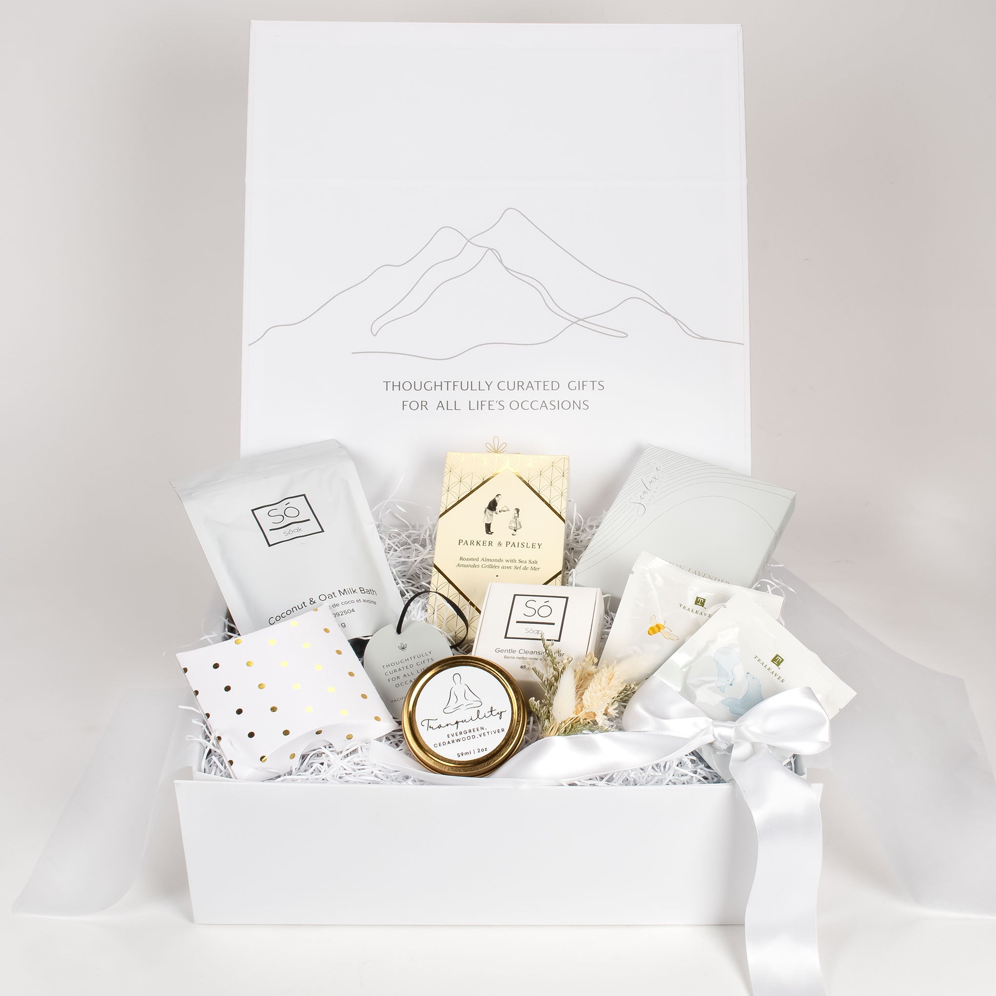 White Pacific Basket Company spa gift box