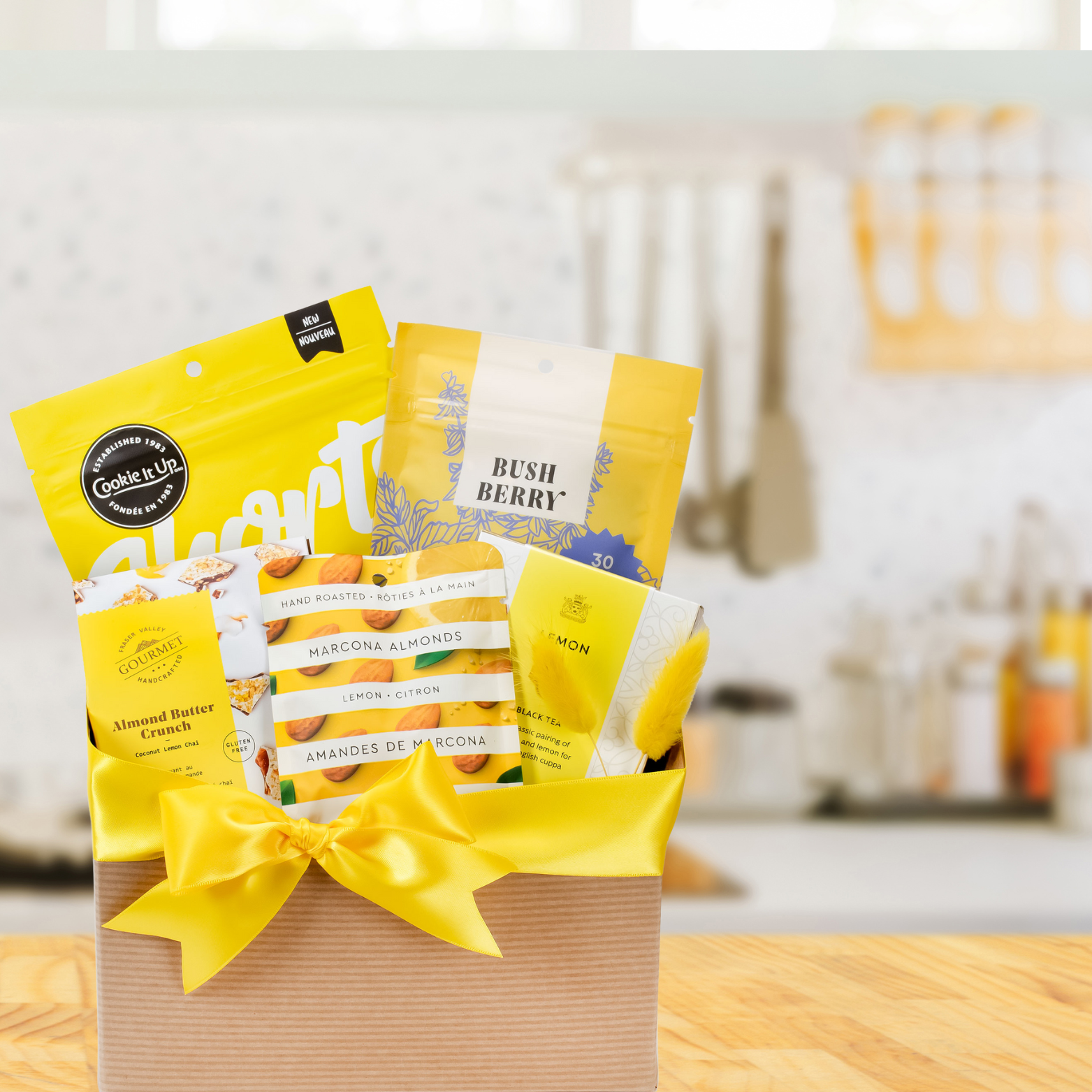 yellow lemon gift box