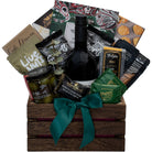 Wine and cheese gift basket