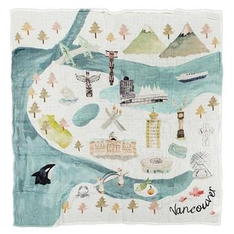 Vancouver baby blanket by Loulou Lollipop