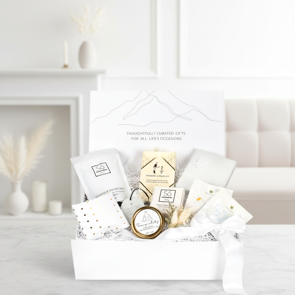 Spa relaxation gift basket 