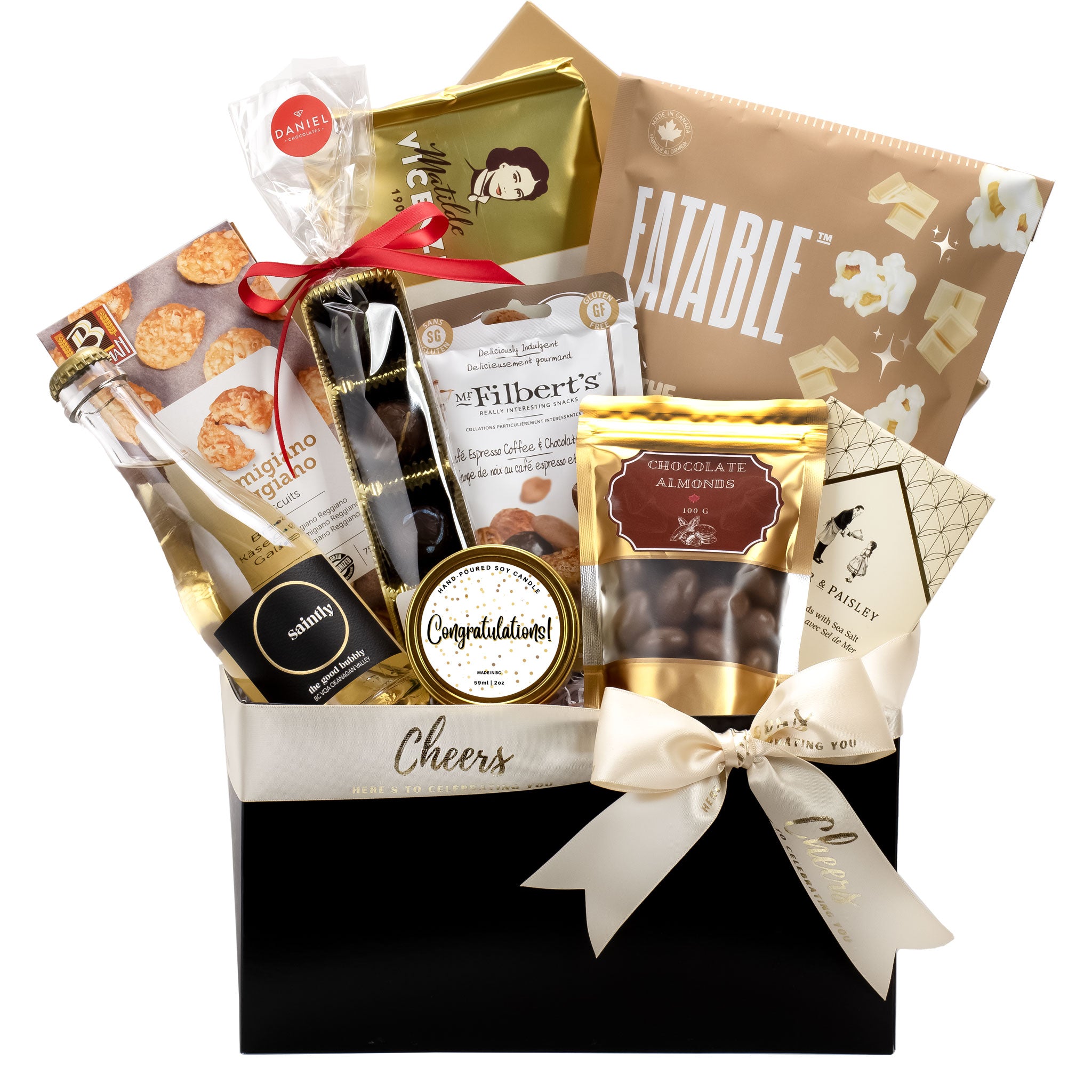 Celebration gift box with local BC wine 