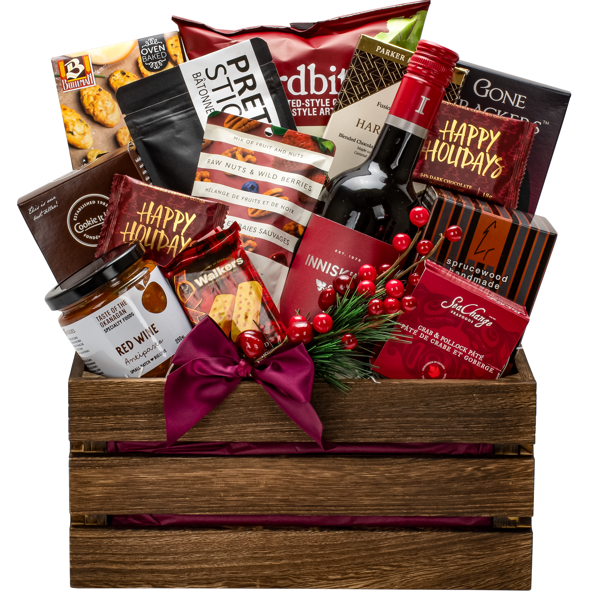 Gourmet Christmas gift crate 