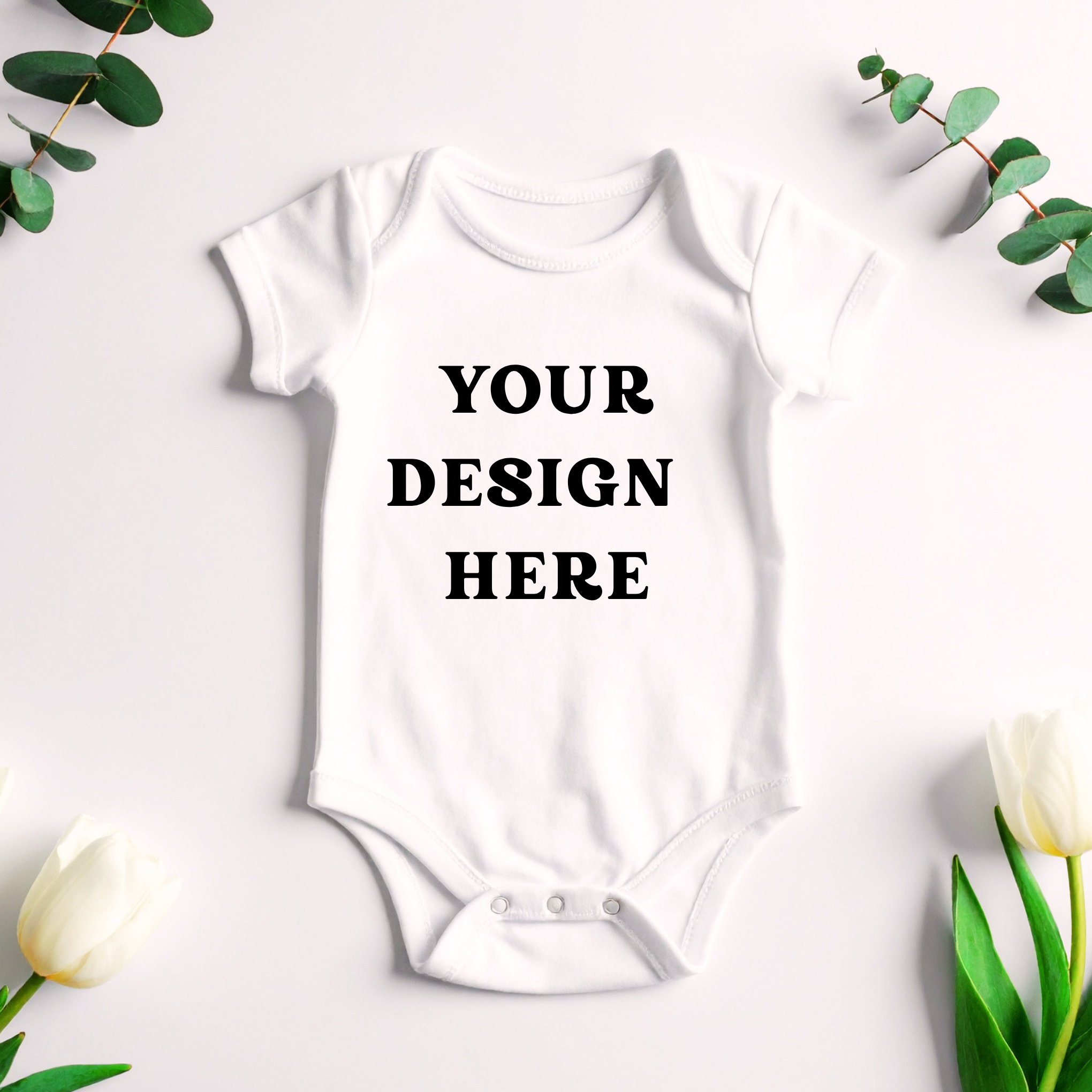 Custom baby onesie with your own design. Custom baby apparel Vancouver