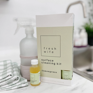 Natural lemongrass cleaning kit