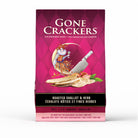 Gourmet roasted shallot and herb crackers made in British Columbia. Local BC food 