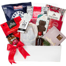 Canadian gift box featuring foods of Atlantic Canada, the Yukon, AB, BC, MB, SK, QC and ON