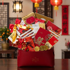 Red Lunar New Year Gift basket 
