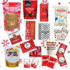 Collection of various snacks all Canadian made