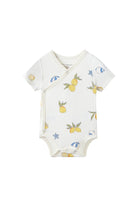 Baby kimono with lemon pattern 