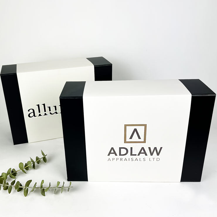 gift boxes with custom paper sleeves with logo
